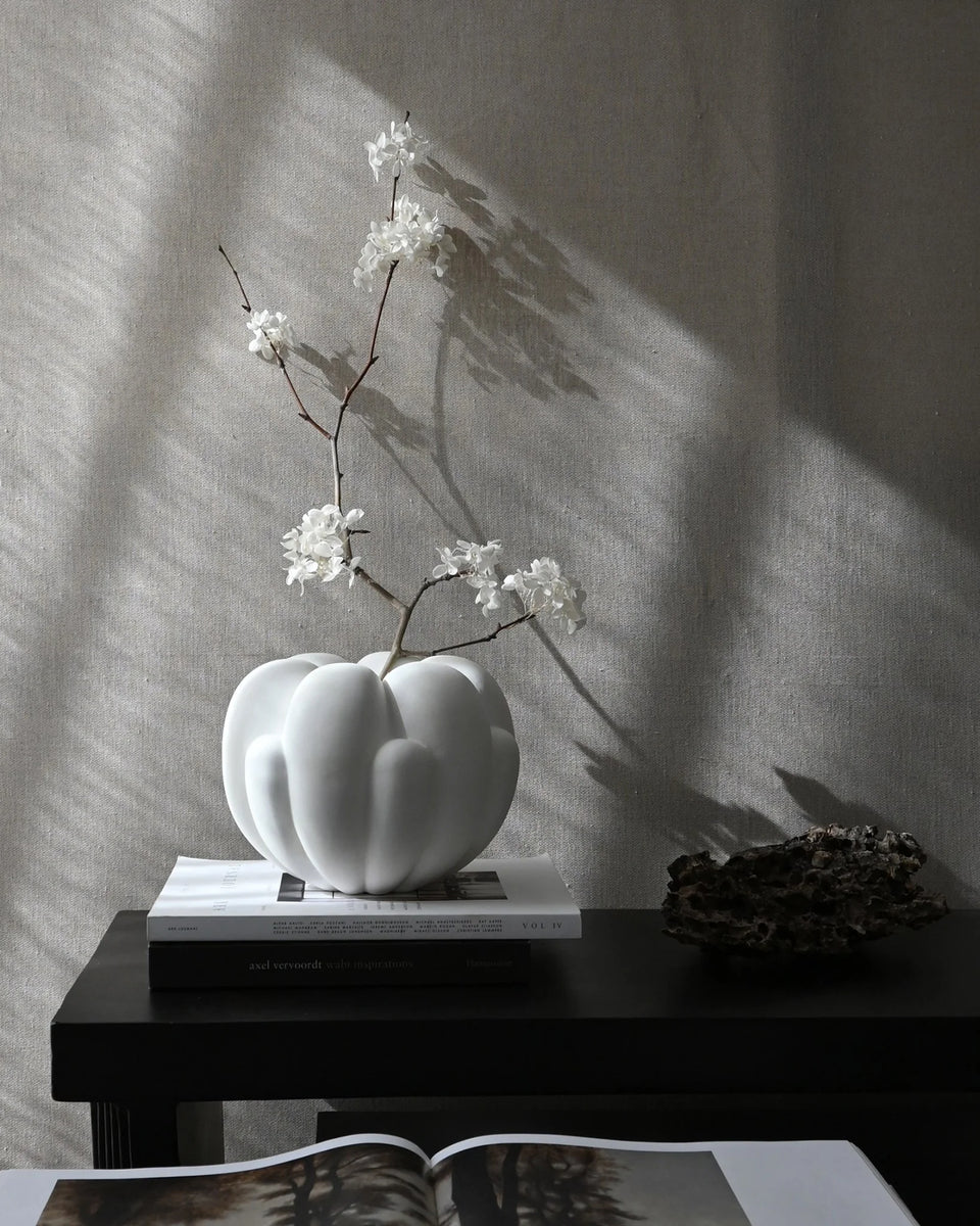 綻放花瓶,迷你 - 骨白色