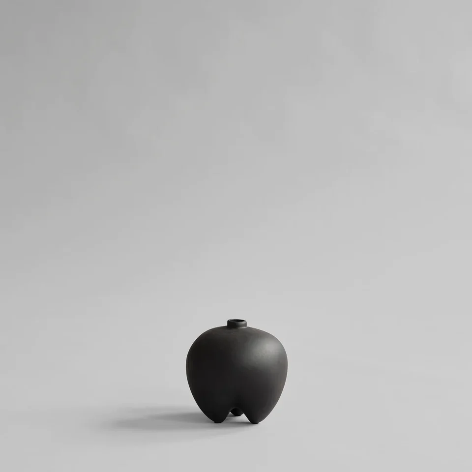 相撲花瓶,迷你 - 咖啡色